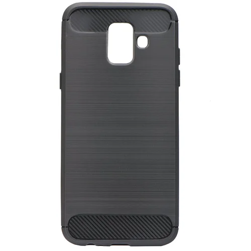  Gumijasti / gel etui Carbon za Samsung Galaxy J6 (2018) - črni