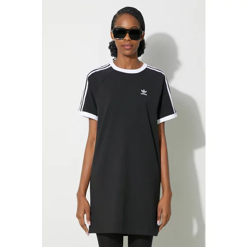 Adidas Obleka 3-Stripes Raglan črna barva, IU2534