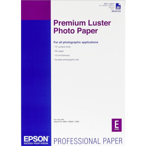 Epson Premium Luster Photo Paper A2 25 Sheet, 250g S042123 Cijene