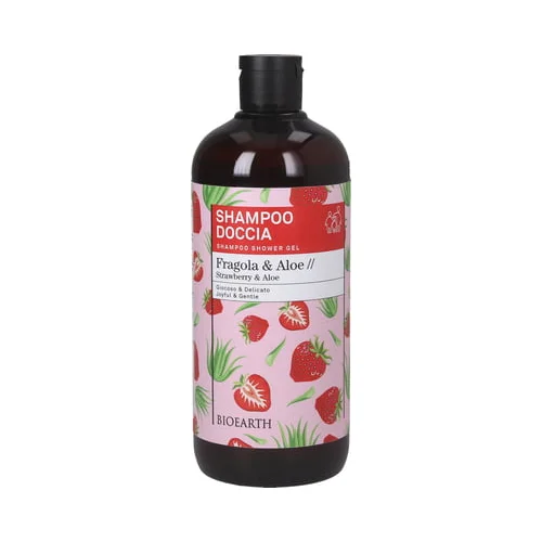 Family 2 v 1 šampon in gel za tuširanje z jagodo in aloe vero - 500 ml