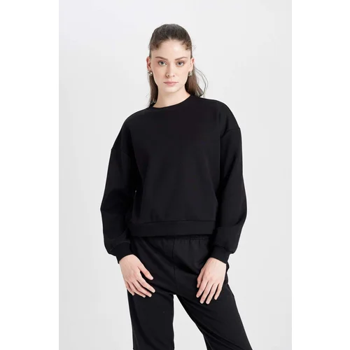 Defacto DFC - Regular Fit Crew Neck Basic Thick Fabric Basic Sweatshirt