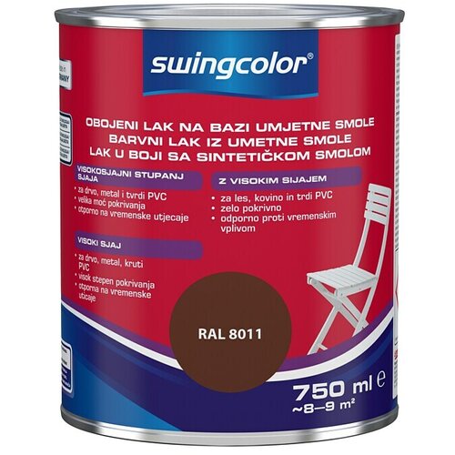 SWINGCOLOR Lak u boji (Boja: Lješnjak tamnosmeđe boje, 750 ml) Cijene