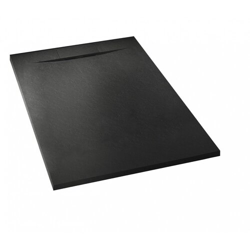 Sanotechnik Tu&amp;scaron; kada (D x &amp;Scaron; x V: 100 x 80 x 2,6 cm, Plastika, Crna) Slike