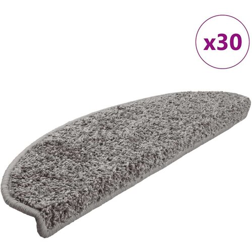 VidaXL Prostirke za stepenice 30 kom sive 65x21x4 cm Slike