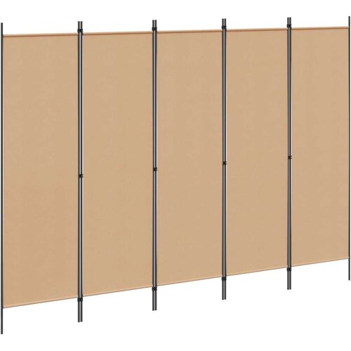  5-Panelni Pregrađivač Bež 250 x 180 cm Tkanina - Bež 5 Cene