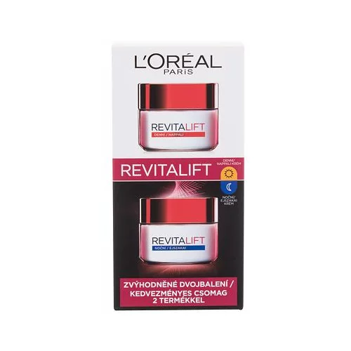 L´Oréal Paris Revitalift Duo Set darovni set dnevna krema za lice Revitalift 50 ml + noćna krema za lice Revitalift 50 ml za žene