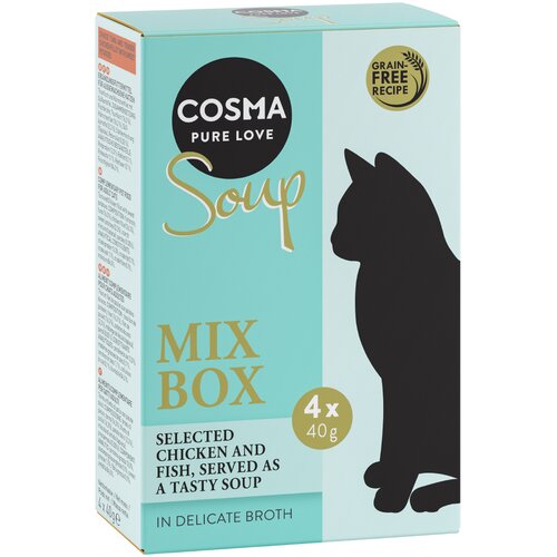 4 x 40 g Cosma Soup poskusno pakiranje - Miks 1 (4 vrste) Cijene