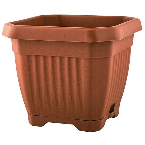  Četvrtasta tegla za cvijeće (D x Š: 17 x 17 cm, Plastika, Terakota) Cijene