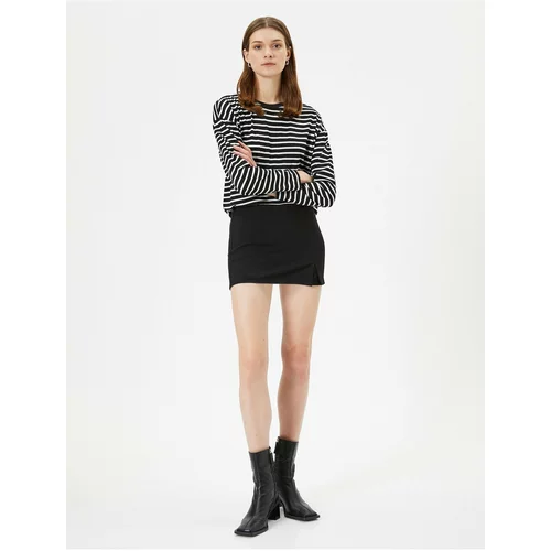 Koton Mini Shorts Skirt Normal Waist Zippered