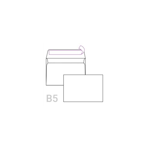  Kuverta B5, 250 x 176 mm, bijela, 500 komada Cijene