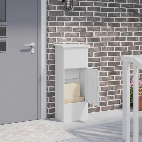  Sandučić za pakete s pohranom Bijelo 44,5 x 29 x 110,5 cm Čelik Cijene