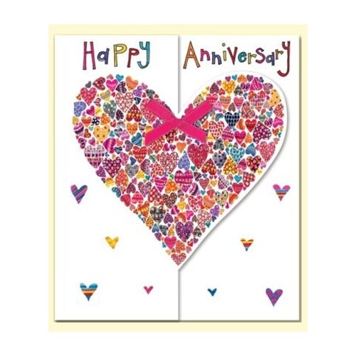 Rachel Ellen Designs čestitka happy anniversary heart of hearts Cene