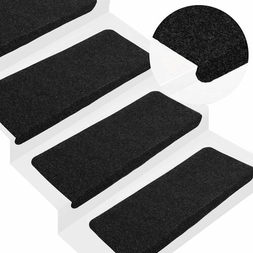  Samoljepljivi otirači za stepenice 30 kom crni 65x24,5x3,5 cm Cijene