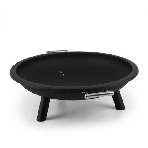 Blumfeldt Trino , Črna posoda za ogenj, Koš za ogenj, Kamin za terso , Ø 80cm , Jeklo Cene