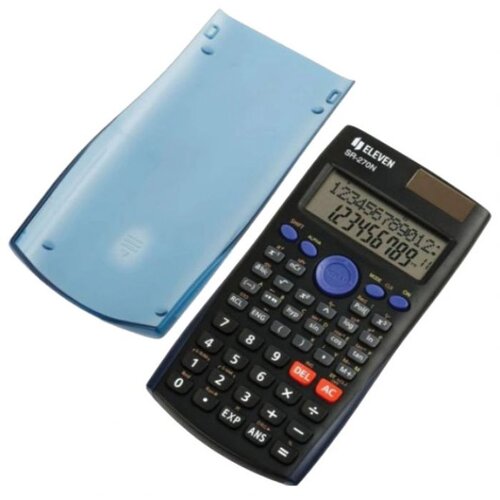  KALKULATOR TEHNIČKI 10 PLUS 2MJESTA 240 FUNKCIJA ELEVEN SR-270N CRNI Slike