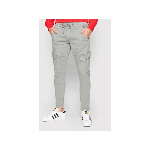 Pepe Jeans Hlače iz tkanine GYMDIGO Jared PM211486 Siva Tapered Fit Slike