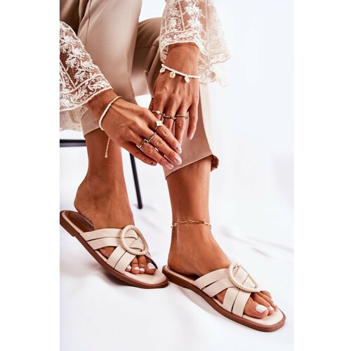 Kesi Women's Fashionable Slippers Beige Sansa Slike