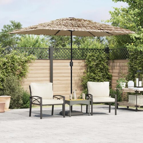  Vrtni suncobran LED s čeličnom &scaron;ipkom smeđi 300x200x250 cm Cijene