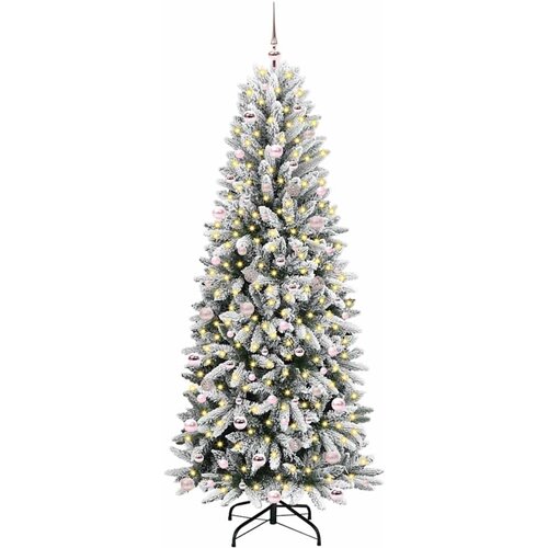  Umjetno božićno drvce Bijela 240 cm PVC, plastika, čelik i PE Slike
