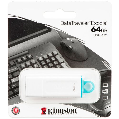  Memory stick Kingston FD 64GB 3.2 White KC-U2G64-5R Slike