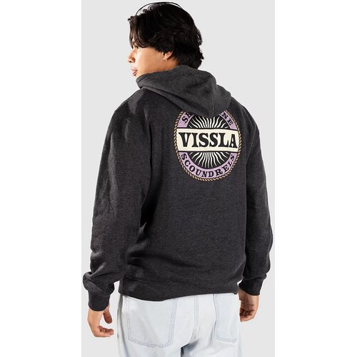 Vissla Scoundrels Pulover s kapuco iz flisa black heather Cene