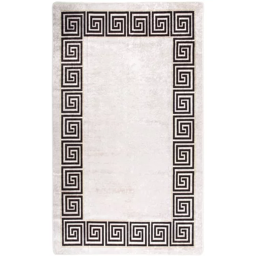  Perivi tepih bijelo-crni 120x170 cm protuklizni