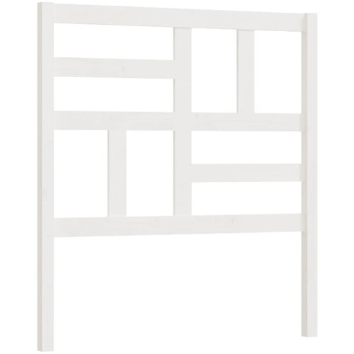 Maison Chic Posteljno vzglavje - Vzglavna omarica - Nočna omarica belo 106x4x104 cm trdna borovina, (21706509) Cene