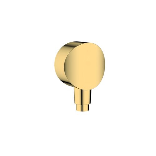 Hansgrohe FixFit Round Polished Gold Optic priključak za crevo ručnog tuša sa nepovratnim ventilom i sintetičkim priključnim uglom 26453990 Cene
