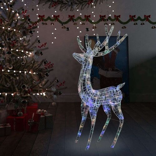 vidaXL XXL akrilni božićni sob 250 LED žarulja 180 cm raznobojni Cene