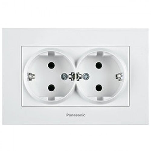 Panasonic Priključnica bela suho dupla II vijčana 16A 250V WKTC0205-2WH EU4 Karre Plus Cene