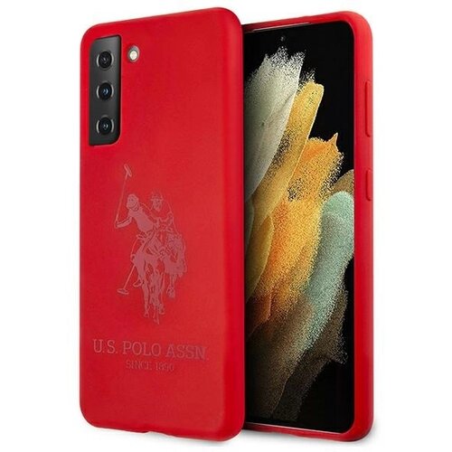 U.S. Polo Assn. SILIKONSKI OVITEK ZA SAMSUNG GALAXY S21 RDEČ, (21833938) Cene