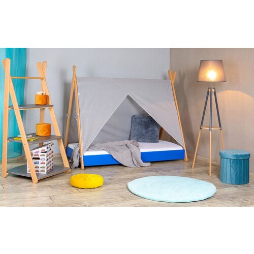 Made in Poland Krevet sa nadstrešnicom i dušekom 160x80 Tipi Svetlo Plavi Cene