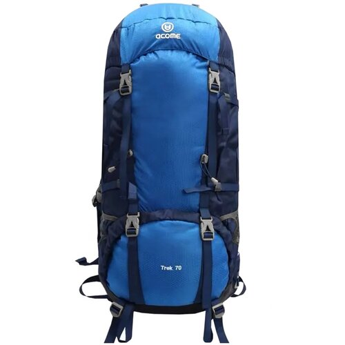 Acome Trek 70L hiking backpack blue Slike