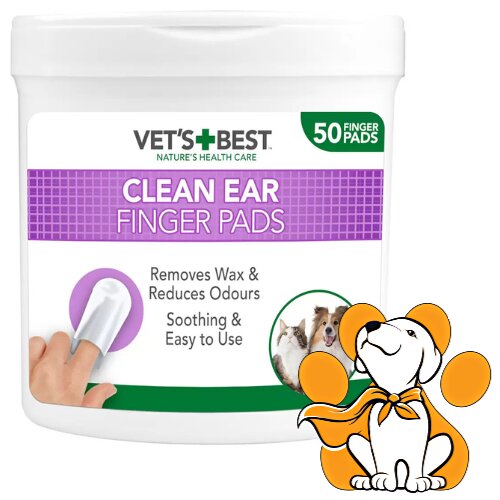 Vets Best clean Ear Fingwr Pads 50 kom, Vlažni Tupferi Za Higijenu Ušiju Cene