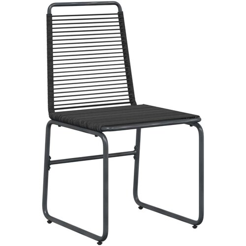 Vrtne stolice 2 pcs Crna 48 x 55 x 89 5 cm Ratan Slike