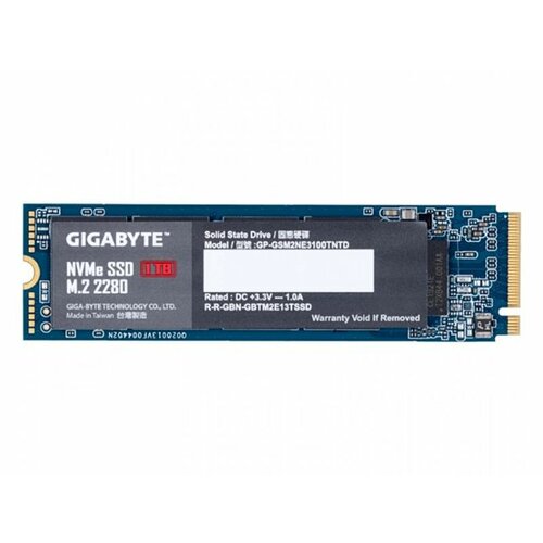Gigabyte 1TB, M.2 2280 PCIe Gen 3 x4 NVME 1.3, 2500/2100MB/s (GP-GSM2NE3100TNTD) ssd hard disk Slike