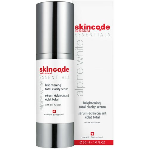 Skincode essential alpina white brightening total clarity serum 30 ml Cene