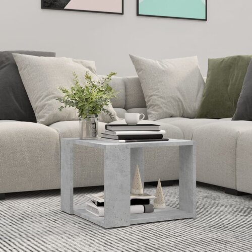 VidaXL Stolić za kavu boja betona 40 x 40 x 30 cm konstruirano drvo Slike