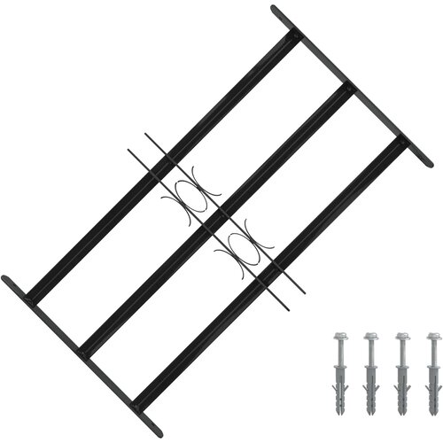  Rešetka za prozor 75.5 x 45 cm Čelik s prahom premazan Crna Cene