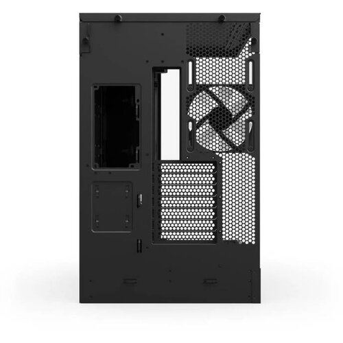 NZXT H9 Flow RGB+ (2025) All Black Midi Tower ATX Gaming Case with Glass Window Slike