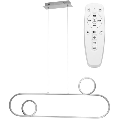 Toolight viseća led stropna svjetiljka APP810-CP chrom + daljinski upravljač Cene