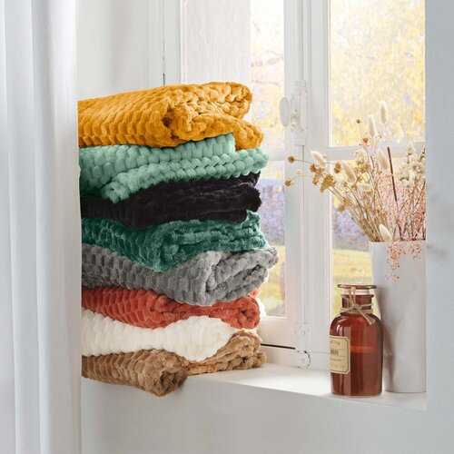 Douceur d int&amp;eacute;rieur Zelena odeja iz mikroflanele 125x150 cm Mini Frosty &amp;ndash; Slike