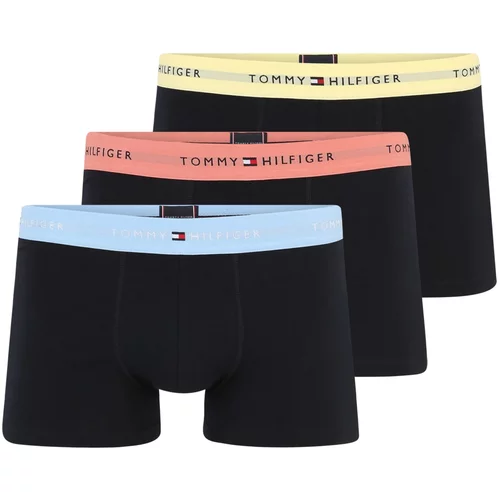 Tommy Hilfiger Underwear Boksarice 'Essential' svetlo modra / pastelno rumena / pastelno rdeča / črna