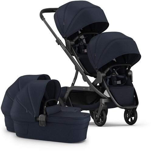 Redsbaby NUVO 2 Twin dječja kolica za blizance 2u1, Midnight Blue Cijene