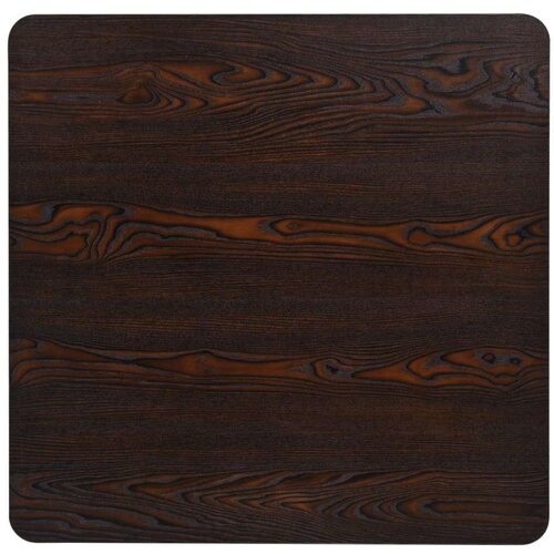 VidaXL kvadratni stol za bistro od mdf-a i čelika 80x80x75 cm tamni pepeljasti Slike
