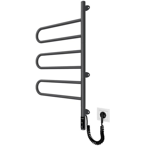  Električni okretni su&scaron;ač za pe&scaron;kire TRISTAR 80W/230V 82,5x44,5 cm IP44 nerđajući čelik/crna Cene