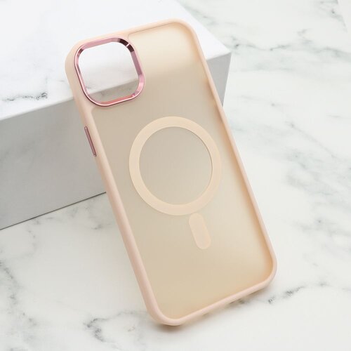 Maska silky magsafe za iphone 15 plus/ roze Slike