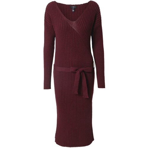 River Island Pletena obleka burgund Slike