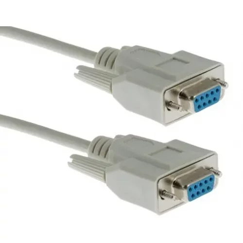 Cabletech Priključni kabel , moški DB + moški DB, 9-pinski, 2 m, bel