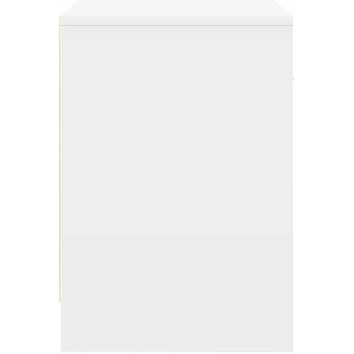  Noćni ormarići 2 kom s ladicama bijeli 40x34x50 cm Slike